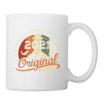 March 2021 Vintage 2021 Retro Birthday Gift - Mug - white - Right