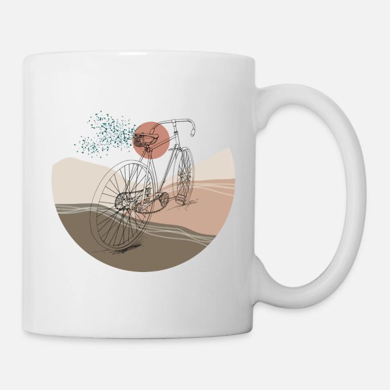 Fahrrad Retro - Tasse - Weiß