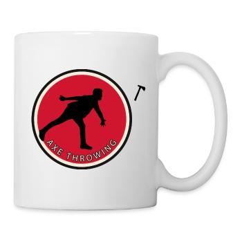 Axtwerfen Axtwerfen Axe Throwing - Tasse - Weiß - Rechts