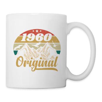 Original 1960er Jahre Vintage Geburtstagsgeschenk 1960er Jahre - Tasse - Weiß - Rechts