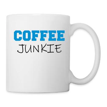 Coffee Junkie Coffee Addictive Funny Office Saying - Mug - white - Right