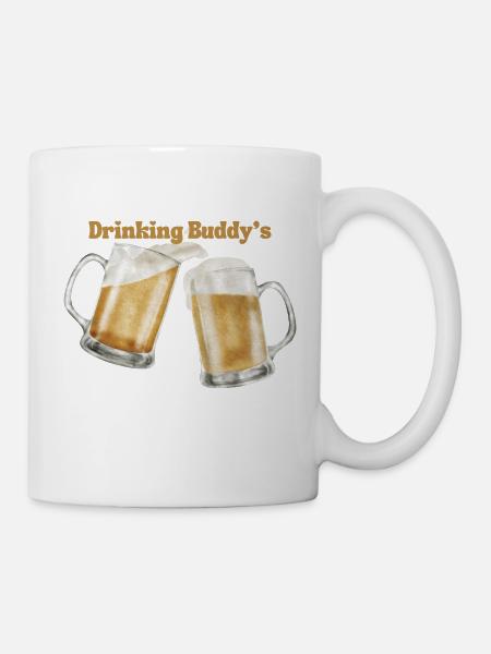 Drinking buddies - Tasse - Weiß