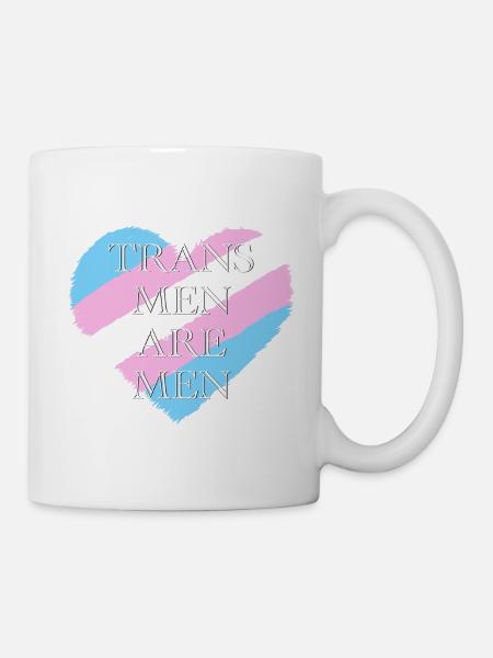 Transherz - Transmänner sind Männer - Tasse - Weiß