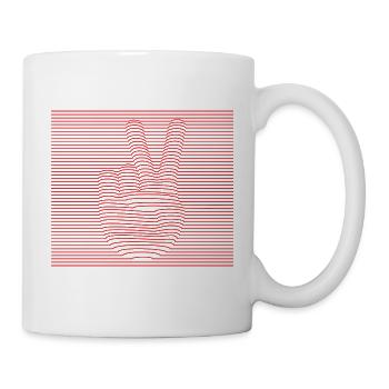 Peace - Tasse - Weiß - Rechts