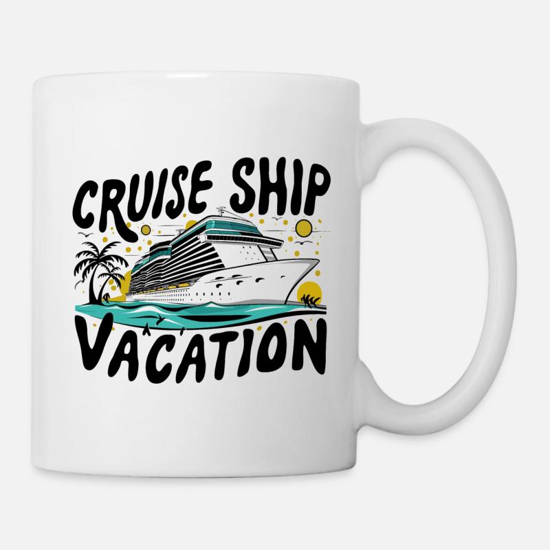 Bateau de croisière Croisière de vacances Croisière - Mug blanc - blanc