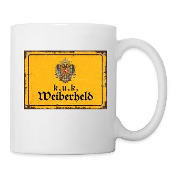 Vintage Österreich k.u.k. Weiberheld - Tasse - Weiß - Rechts