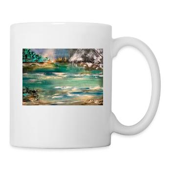 La Cascade - Mug blanc - blanc - Droite