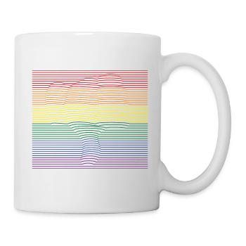 Thumbs down bunt - Tasse - Weiß - Rechts