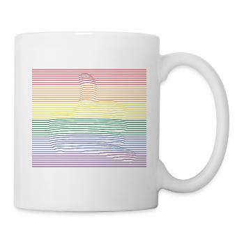Call Me bunt - Tasse - Weiß - Rechts