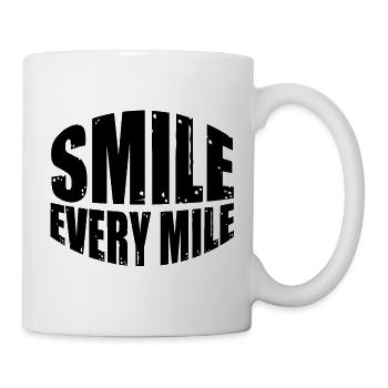 Smile Every Mile 7 - Tasse - Weiß - Rechts