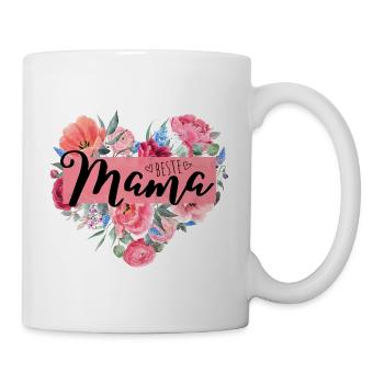 Beste Mama - Mama ist die beste - Tasse - Weiß - Rechts