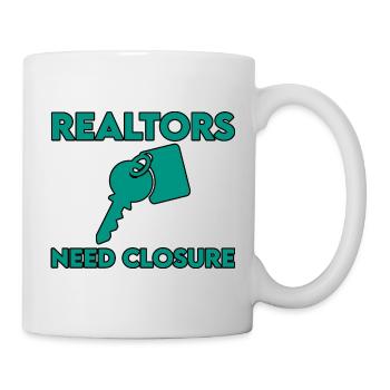 Les agents immobiliers ont besoin de tourner la page 2 - Mug blanc - blanc - Droite