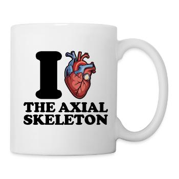 J’adore le squelette axial - Mug blanc - blanc - Droite