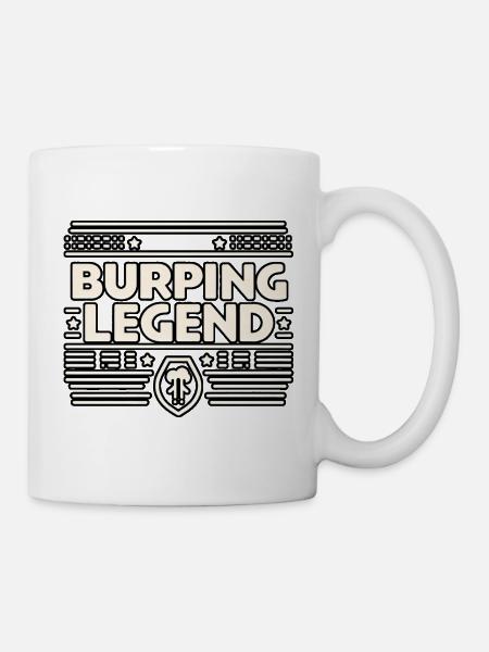 Burping Legend 15 - Tasse - Weiß