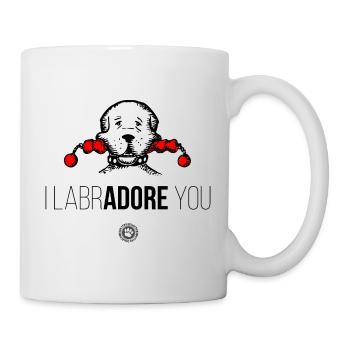 Je t’adore LabrADORE - Mug blanc - blanc - Droite