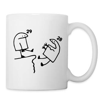 29 Jahre alt Geschenkidee Humor Geburtstag 29 Jahre - Tasse - Weiß - Rechts