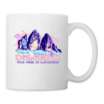 Dolomites Three Peaks Tre Cime di Lavaredo Hiking - Mug - white - Right
