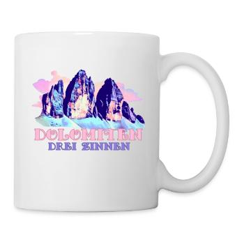 Dolomites Three Peaks Tre Cime di Lavaredo Hiking - Mug - white - Right