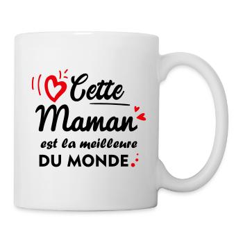 Cette maman est la meilleure,fête des mères - Mug blanc - blanc - Droite