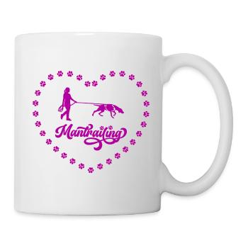 Mantrailing HEART - Tasse - Weiß - Rechts