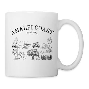 Côte amalfitaine - Sorrente - Italie - Positano - Mug blanc - blanc - Droite