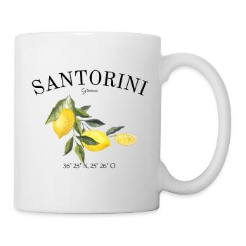 Santorini - Greece - Holidays - Old Thera - Mug - white - Right