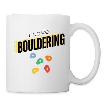 I love bouldering - Tasse - Weiß - Rechts