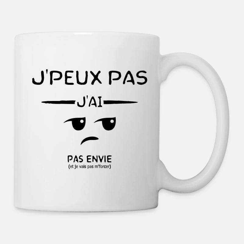 J'ai pas envie - Mug blanc - blanc