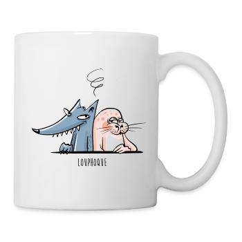 Louphoque - Mug blanc - blanc - Droite