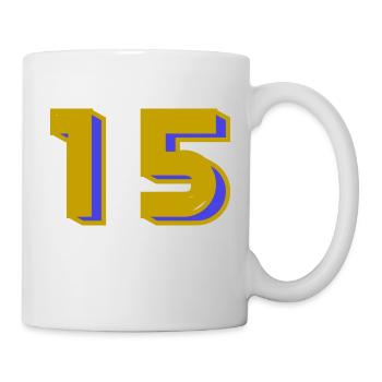15. 15 ANS. 15e ANNIVERSAIRE. ANNIVERSAIRE 15 ANS. - Mug blanc - blanc - Droite