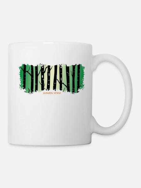 Waldbaden Wald shinrin yoku Waldgänger Waldbad - Tasse - Weiß