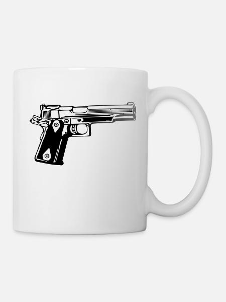 revolver - Tasse - Weiß