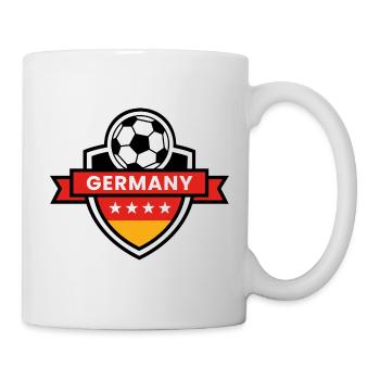 Germany Football Coat of Arms 4 stars - Mug - white - Right
