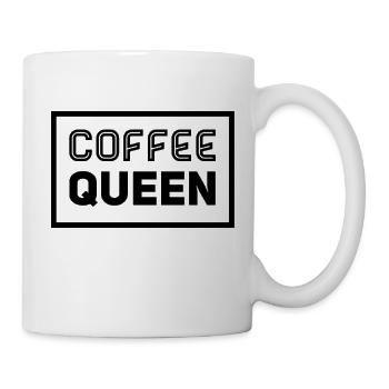 Coffee Queen Spruch - Tasse - Weiß - Rechts