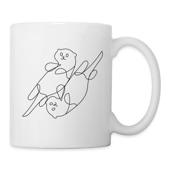 Otter One-Line Art - Mug - white - Right