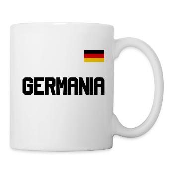 Germany jersey look GERMANIA with flag flag - Mug - white - Right