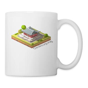 Géométrique low poly Deoksugung - Mug blanc - blanc - Droite