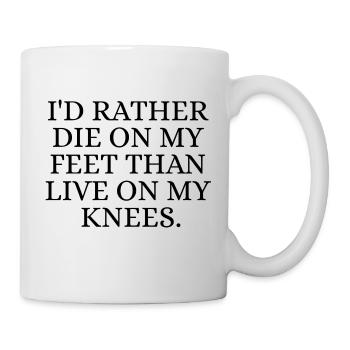 Dieu on my feet - Mug blanc - blanc - Droite
