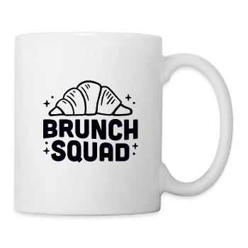 Brunch Squad Club Croissants - Tasse - Weiß - Rechts