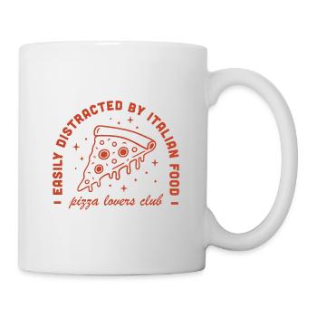 Pizza spécialités italiennes vintage 80s aesthetic - Mug blanc - blanc - Droite