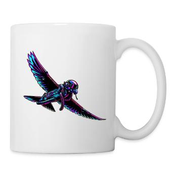 Adler Pilote de chasse - Mug blanc - blanc - Droite