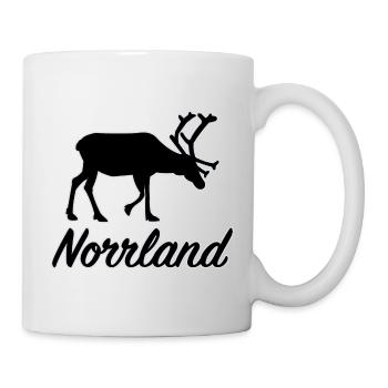 Norrland Rentier Sverige Nordschweden Schweden - Tasse - Weiß - Rechts