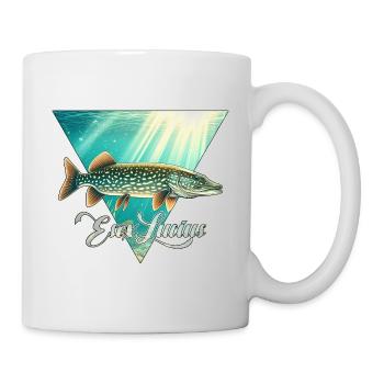 Brochet, Pêche aux carnassiers, Pêche Pêche - Mug blanc - blanc - Droite