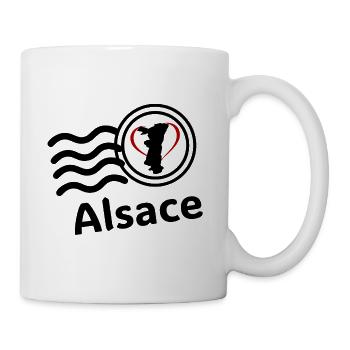 Alsace stamp - Mug - white - Right