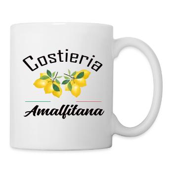 Amalfi, Amalfiküste - Tasse - Weiß - Rechts