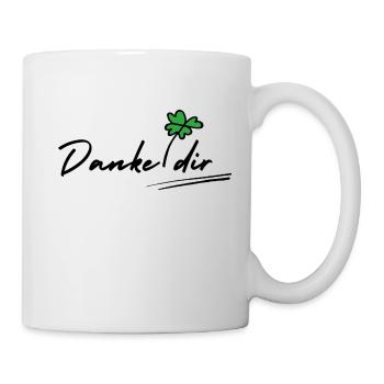 Danke dir - Tasse - Weiß - Rechts