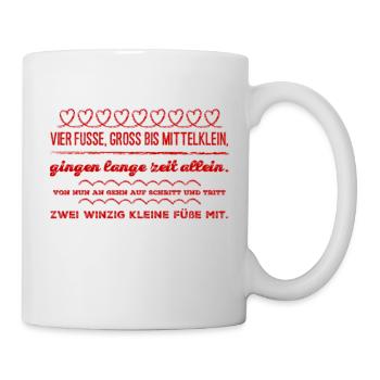 Schwangerschaft Geschenk - Tasse - Weiß - Rechts
