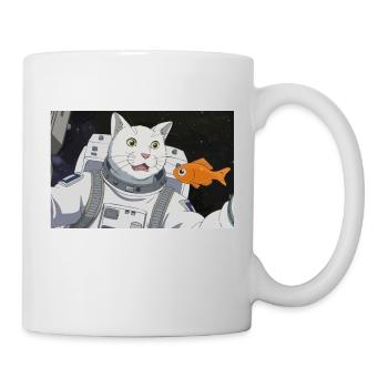 WELTRAUM KATZE - Tasse - Weiß - Rechts