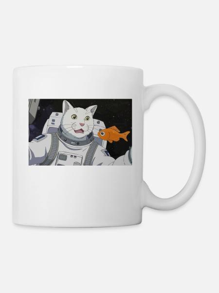 WELTRAUM KATZE - Tasse - Weiß