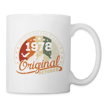 Octobre 1978 Cadeau D’anniversaire October 1978 - Mug blanc - blanc - Droite